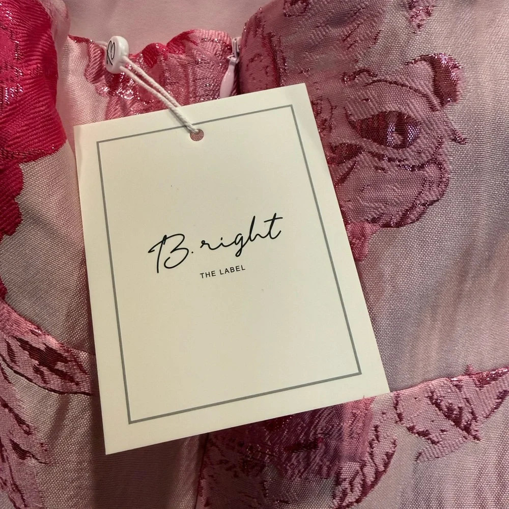 NWT Pink Floral Halter Dress - Picture 4 of 14